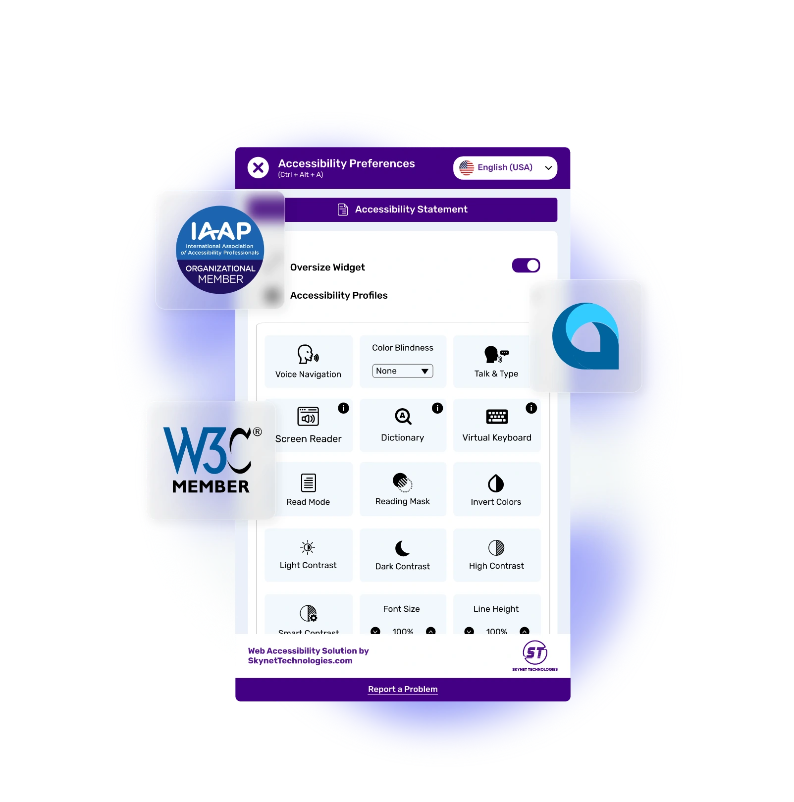Acumatica Accessibility Widget