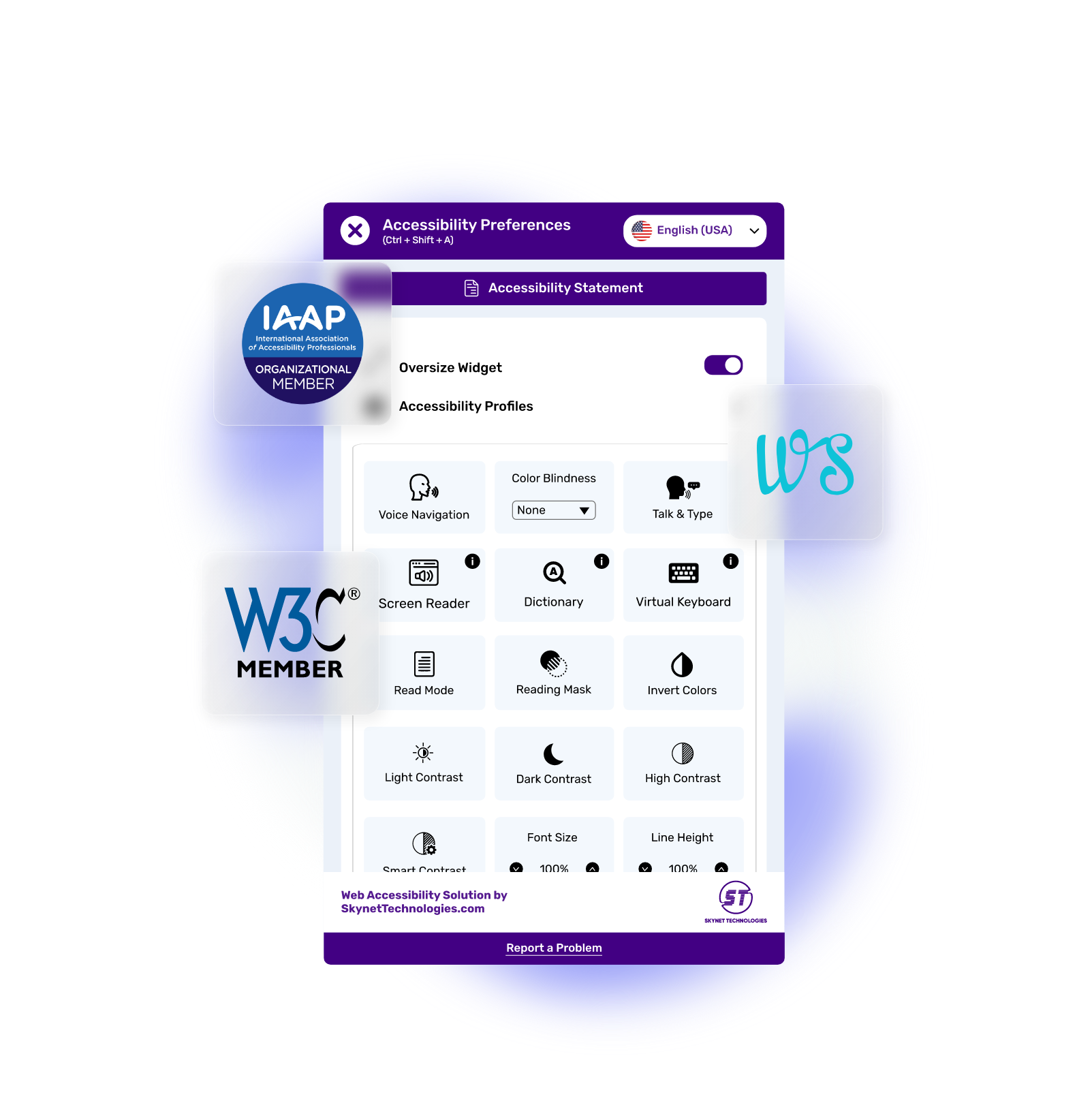 WebSelf Accessibility Widget